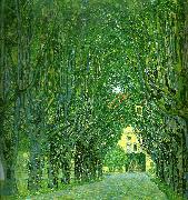Gustav Klimt allea i slottet kammers park oil painting